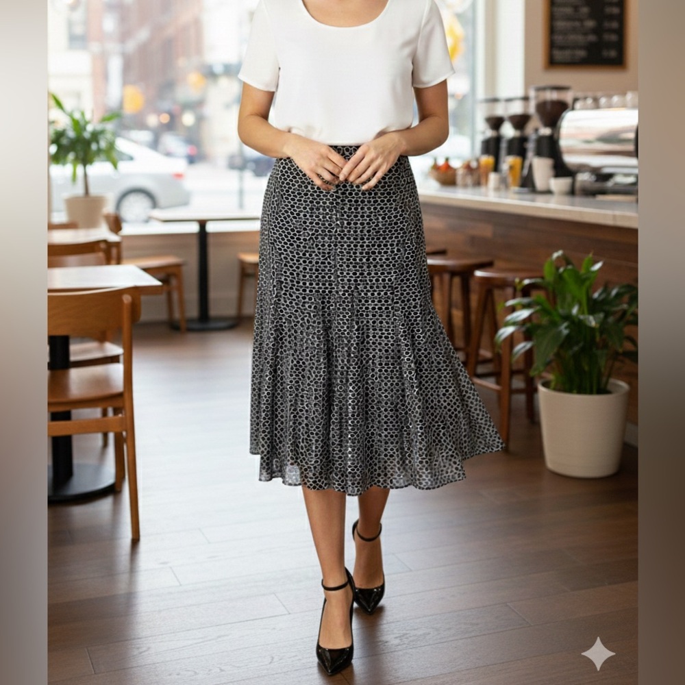 Jones New York Silk Skirt
